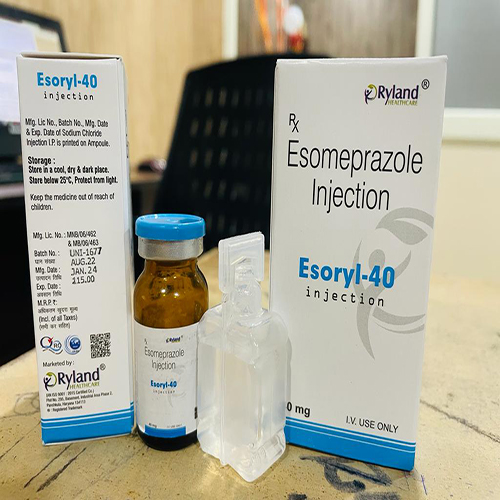 Product Name: Esory 40, Compositions of Esory 40 are Esomeprazole Injection - Ryland Health Care