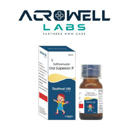 Product Name: Tizothral 100, Compositions of Tizothral 100 are Azithromycin Oral Suspension IP - Acrowell Labs Private Limited