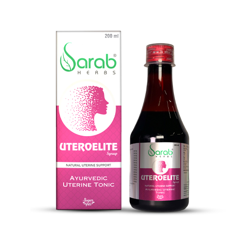 Product Name: UTEROELITE, Compositions of UTEROELITE are Ayurvedic Uterine Tonic - EthixElite Lifesciences Private Limited