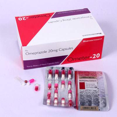 Product Name: OMETER 20, Compositions of OMETER 20 are Omeprazole 20 mg Capsules - Bluewaterresearch