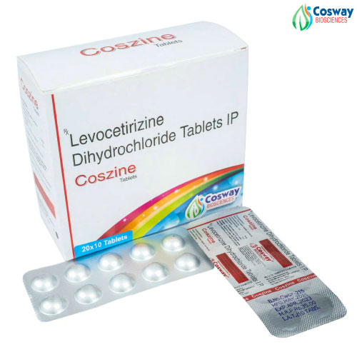 Product Name: Coszine, Compositions of Coszine are LEVOCETRIZINE Dihydrochloride - Cosway Biosciences