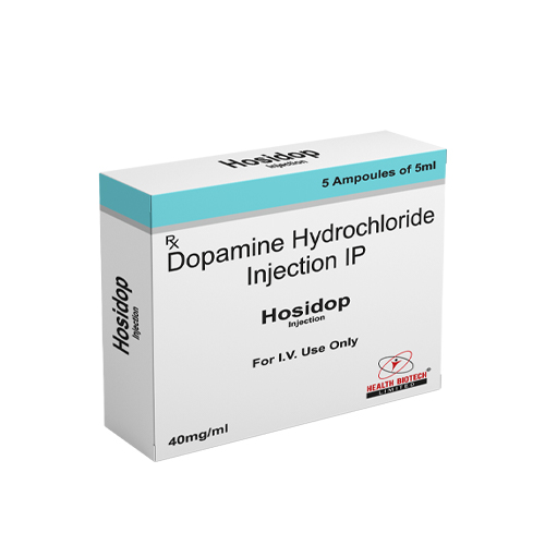 Product Name: Hosidop Injection, Compositions of Hosidop Injection are Dopamine Hydrochloride Injection IP - Health Biotech Limited