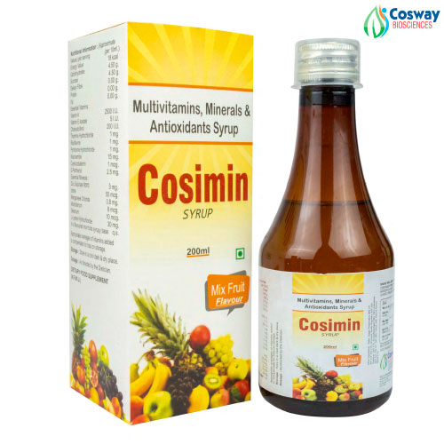 Product Name: COSIMIN, Compositions of COSIMIN are MULTIVITAMINS , MINERALS & ANTIOXIDANTS SYR - Cosway Biosciences