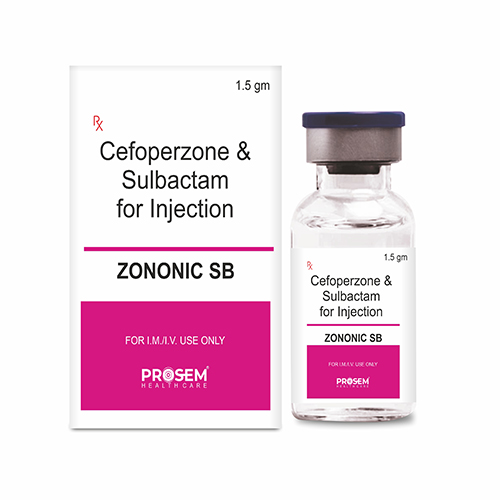 Product Name: ZONONIC SB, Compositions of Cefoperzone & Sulbactam for Injection are Cefoperzone & Sulbactam for Injection - Prosem Healthcare