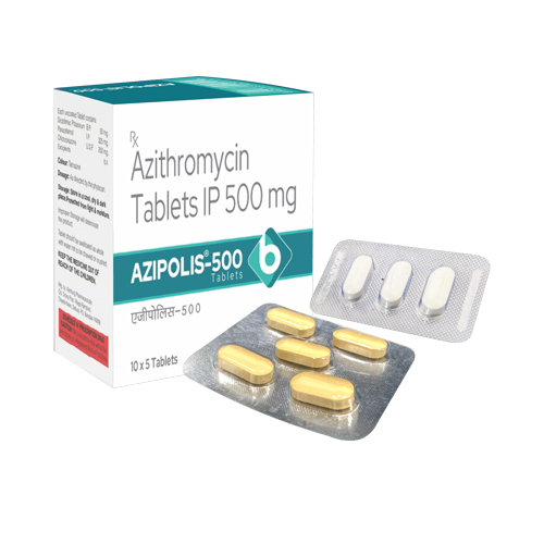 Product Name: AZIPOLIS 500, Compositions of AZIPOLIS 500 are Azithromycin Tablets IP 500 mg - Biopolis Lifesciences Private Limited