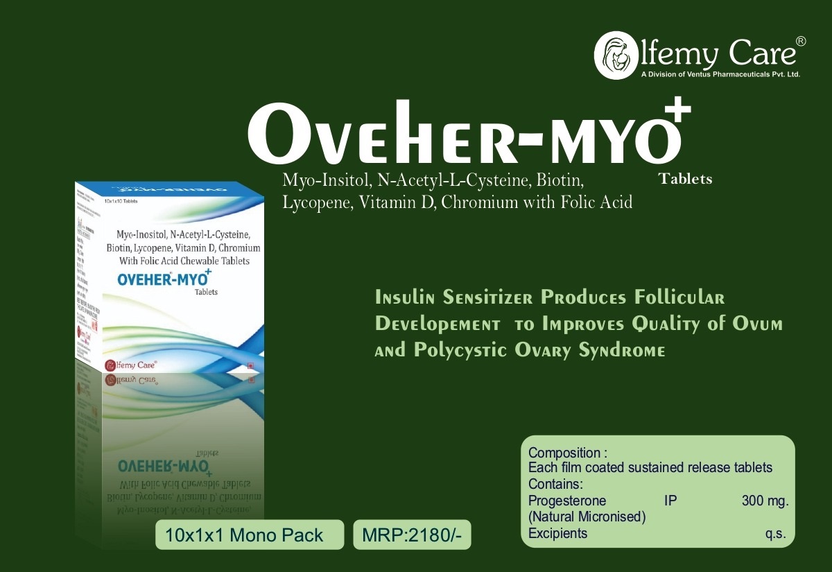 Product Name: Oveher Myo+, Compositions of Myo Inisitol,N-Acetyl-L-Cysteine,Biotin Lycopene,Vitamin D,Chromium with Folic Acid are Myo Inisitol,N-Acetyl-L-Cysteine,Biotin Lycopene,Vitamin D,Chromium with Folic Acid - Olfemy Care