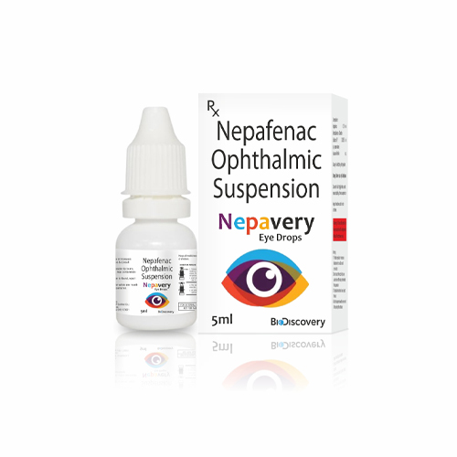 Product Name: Nepavery, Compositions of Nepavery are Nepafenac Ophthalmic Suspension - Biodiscovery Lifesciences Private Limited