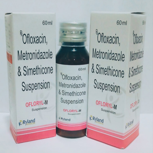 Product Name: Ofloryl M, Compositions of Ofloxacin, Metronidazole & Simethicone Suspension  are Ofloxacin, Metronidazole & Simethicone Suspension  - Ryland Health Care