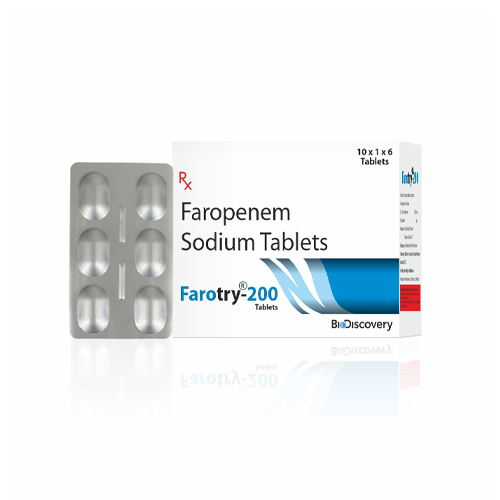 Product Name: Farotry 200, Compositions of Farotry 200 are Faropenem Sodium Tablets - Biodiscovery Lifesciences Private Limited