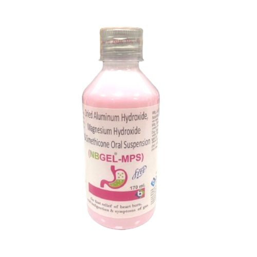 Product Name: NBGEL MPS, Compositions of DRIED ALUMINIUM HYDROXIDE MAGNESIUM HYDROXIDE SIMETHICONE ORAL SUSPENSION are DRIED ALUMINIUM HYDROXIDE MAGNESIUM HYDROXIDE SIMETHICONE ORAL SUSPENSION - Biopolis Lifesciences Private Limited