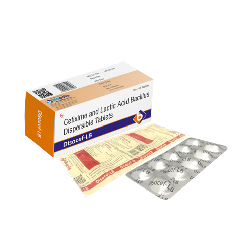 Product Name: DISOCEF LB, Compositions of DISOCEF LB are Cefixime and Lactic Acid Bacillus Dispersible Tablets  - Biopolis Lifesciences Private Limited