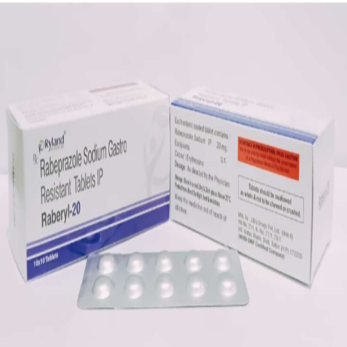 Product Name: Raberyl 20, Compositions of Raberyl 20 are Rabeprazole Sodium Gastro Resistant tablets IP  - Ryland Health Care