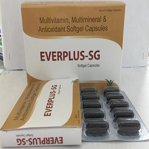 Product Name: EVERPLUS SG , Compositions of EVERPLUS SG  are Multivitamin, Multimineral & Antioxidant Softgel Capsules  - Everwell Pharma Private Limited