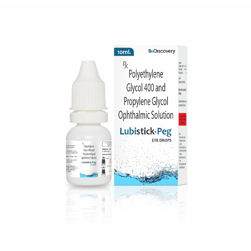 Product Name: Lubistick Peg, Compositions of Lubistick Peg are Polyethylene Glycol 400 and Propylene Glycol Ophthalmic Solution - Biodiscovery Lifesciences Private Limited