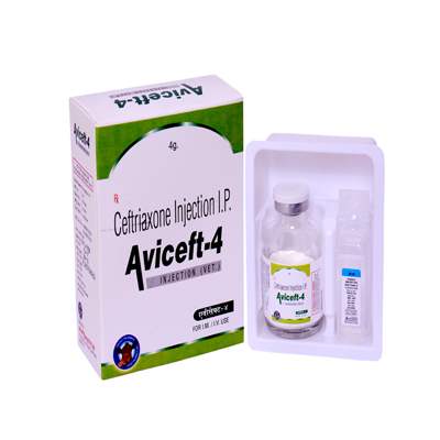 Product Name: Aviceft 4, Compositions of Aviceft 4 are Ceftriaxone Injecetion IP - ISKON REMEDIES