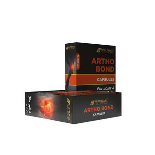 Product Name: ARTHO BOND, Compositions of ARTHO BOND are CAPSULES For Joint & pain - Nutravel Healthcare