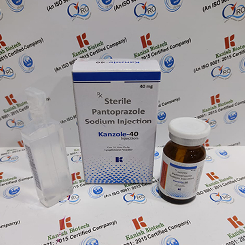 Product Name: Kanzole 40, Compositions of Kanzole 40 are Sterie Pantoprazole Sodium Injection - Kanish Biotech