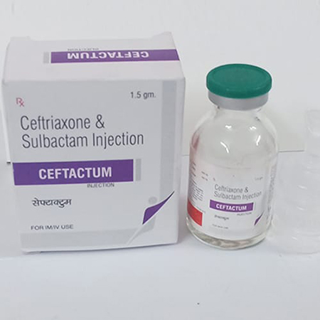 Product Name: CEFTACTUM 1.5gm, Compositions of CEFTACTUM 1.5gm are Ceftriaxone 1000mg, sulbactam 500mg - IIFA Healthcare