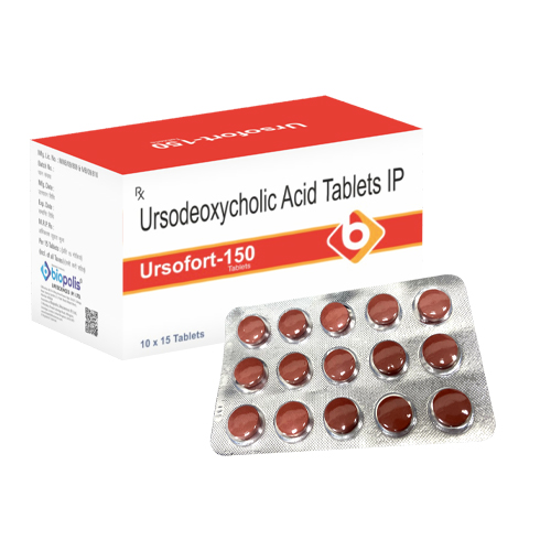 Product Name: URSOFORT 150, Compositions of Ursodexycholic Acid Tablets IP are Ursodexycholic Acid Tablets IP - Biopolis Lifesciences Private Limited