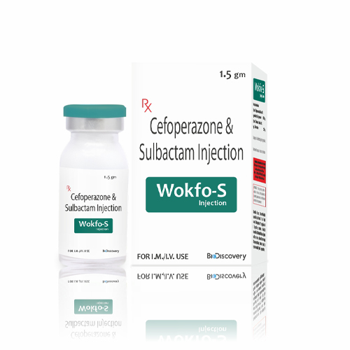 Product Name: Wokfo S, Compositions of Wokfo S are Cefoperazone & Sulbactam Injection - Biodiscovery Lifesciences Private Limited