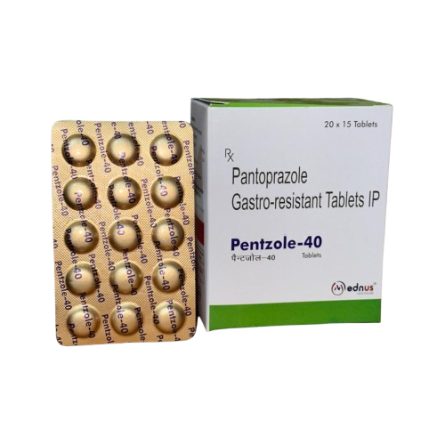 Product Name: Pentzole 40, Compositions of Pentzole 40 are Pantoprazole Gastro-resistant Tablets IP - Mednus Healthcare