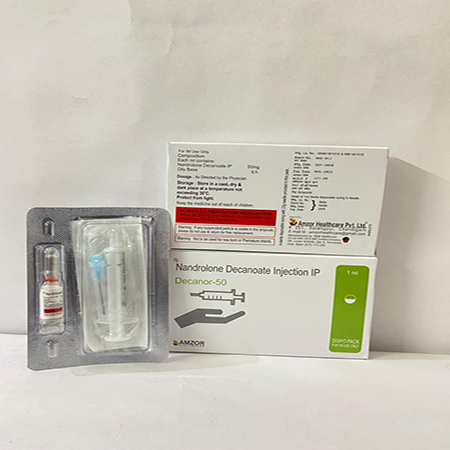 Product Name: DECANOR 50, Compositions of are Nandrolone Decanoate Injection IP - Amzor Healthcare Pvt. Ltd