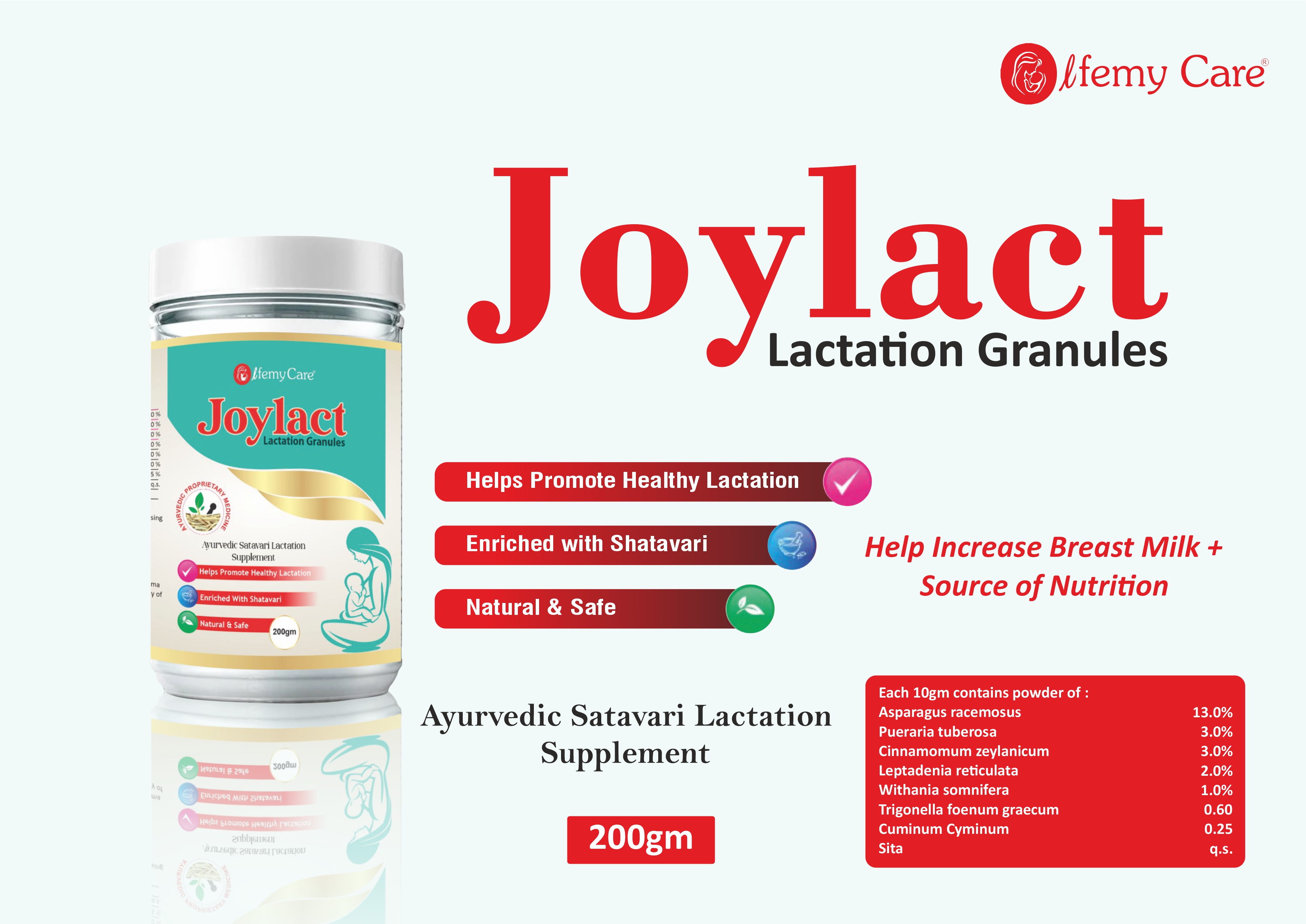 Product Name: Joylact, Compositions of Lactation Granules are Lactation Granules - Olfemy Care