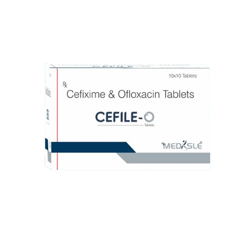 Product Name: CEFILE O, Compositions of CEFILE O are Cefixime & Ofloxacin Tablets  - Medisle Pharma