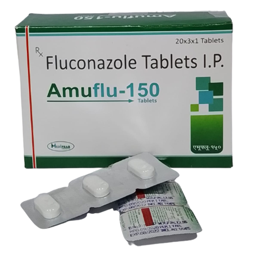 Product Name: Amuflu 150, Compositions of Amuflu 150 are Fluconazole Tablets IP - Mediphar Lifesciences Private Limited