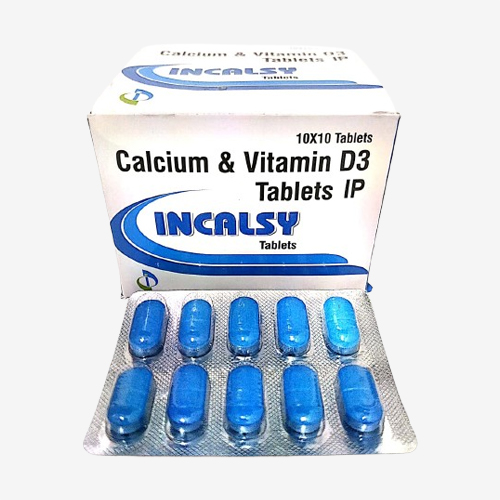 Product Name: INCALSY, Compositions of INCALSY are Calcium & Vitamin D3 Tablets IP - Insta Care Lifesciences