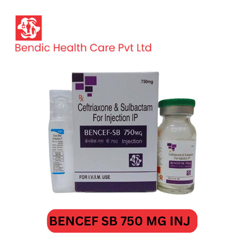 Product Name: BENCEF SB, Compositions of Ceftriaxone and Sulbactam for Injection are Ceftriaxone and Sulbactam for Injection - Bendic Healthcare Private Limited