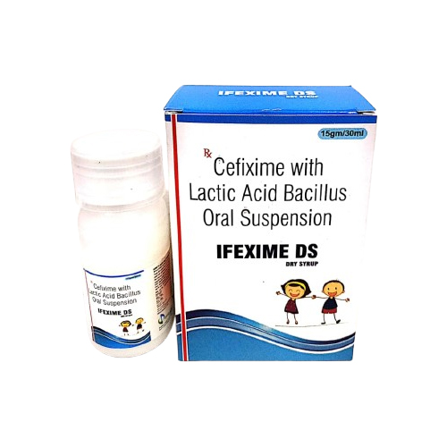 Product Name: IFEEXIME DS, Compositions of IFEEXIME DS are Cefixime With Lactic Acid Bacillus Oral Suspension - Insta Care Lifesciences