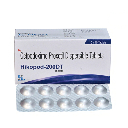 Product Name: Hikopod 200DT , Compositions of Hikopod 200DT  are *Cefpodoxime Proxetil Dispersible Tablets - Hikona Lifesciences