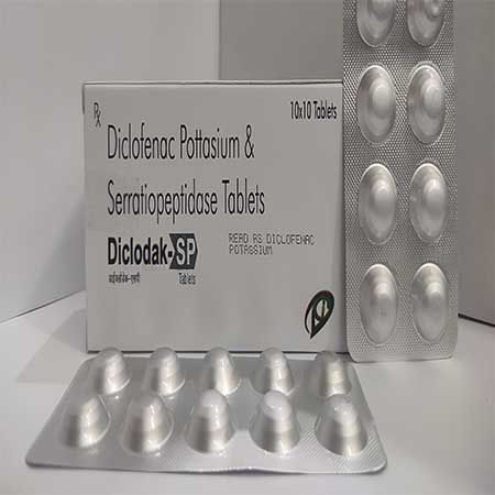 Diclodak SP - Diclofenac Potassium & Serratiopeptiside Tablets ...