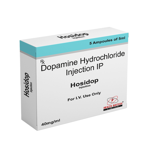 Product Name: Hosidop Injection, Compositions of Hosidop Injection are Dopamine Hydrochloride Injection IP - Health Biotech Limited