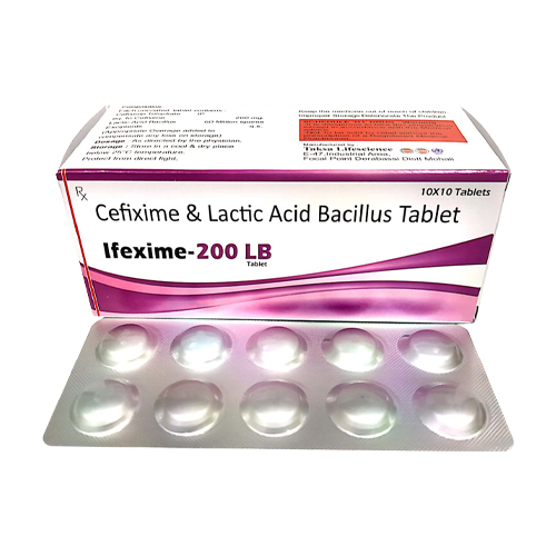 Product Name: IFEXIME 200 LB, Compositions of IFEXIME 200 LB are Cefixime & Lactic Acid Bacillus Tablets - Insta Care Lifesciences