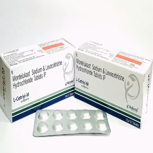 Product Name:  L  cetriyl M, Compositions of Montelukast, Sodium & Levocetirizine Hydrochloride Tablets IP are Montelukast, Sodium & Levocetirizine Hydrochloride Tablets IP - Ryland Health Care