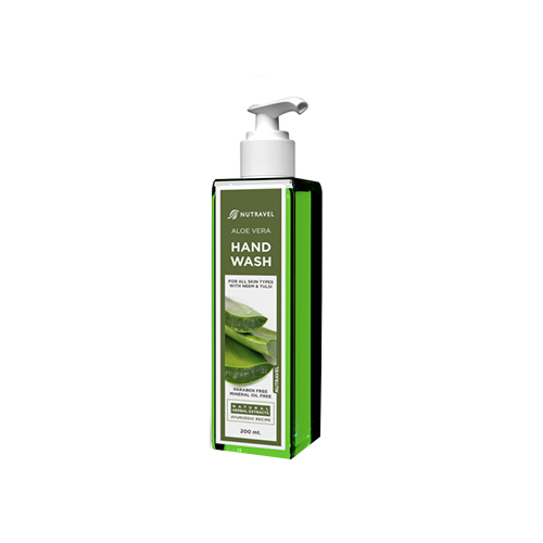 Product Name: HAND WASH, Compositions of ALOEVERA HAND WASH are ALOEVERA HAND WASH - Nutravel Healthcare