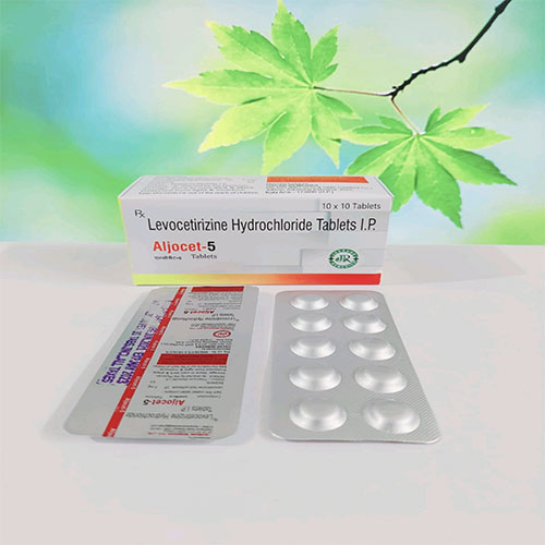 Product Name: Aljocet 5 , Compositions of levocetirizine Hydrochloride are levocetirizine Hydrochloride - Jaxrane Remedies Private Limited