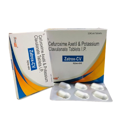 Product Name: Zatrox CV, Compositions of Zatrox CV are Cefuroxime Axetil & Potassium Clavulanate Tablets I.P - Zatropha Pharma