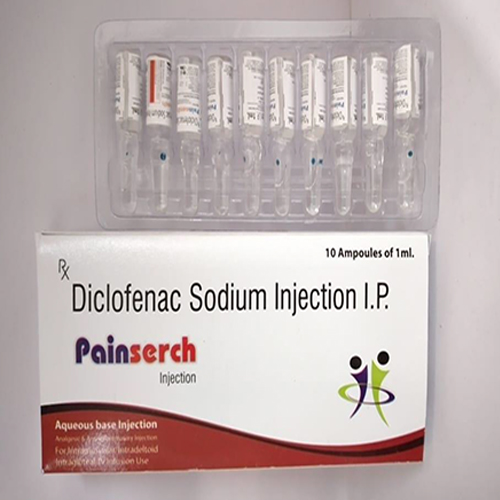 Product Name: Painserch, Compositions of Diclofenac Sodium Injection IP are Diclofenac Sodium Injection IP - Healthserch Pharma LLP