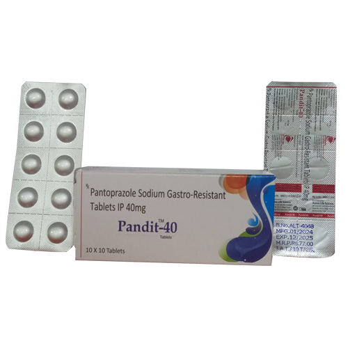 Product Name: PANDIT 40, Compositions of Pantoprazole Sodium Gastro-Resistant Tablets IP 40mg are Pantoprazole Sodium Gastro-Resistant Tablets IP 40mg - Access Life Science