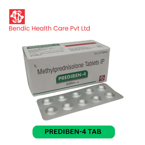 Product Name: PREDIBEN 4, Compositions of Methyprednisolone Tablets IP are Methyprednisolone Tablets IP - Bendic Healthcare Private Limited