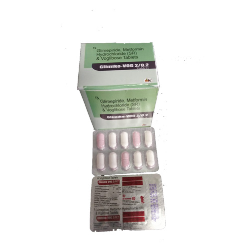 Product Name: Glimiko VOGG 2/0.2, Compositions of Gamepinda, Matformin Hydrochloride (SR) & Voglibose Tablets are Gamepinda, Matformin Hydrochloride (SR) & Voglibose Tablets - MK Healthcare