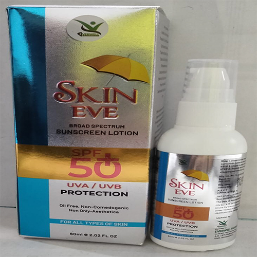 Product Name: SKIN EVE SUNSCREEN LOTION , Compositions of SKIN EVE SUNSCREEN LOTION  are UVA/UVB PROTECTION  - Orange Biotech Private Limited