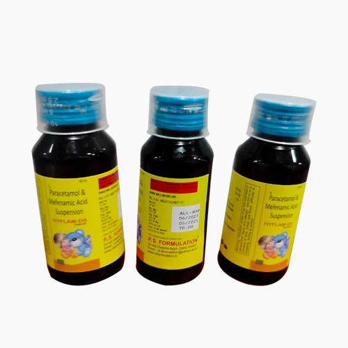 Product Name: HYFLAM DS, Compositions of Paracetamol & Mefenamic Acid Suspension  are Paracetamol & Mefenamic Acid Suspension  - Access Life Science