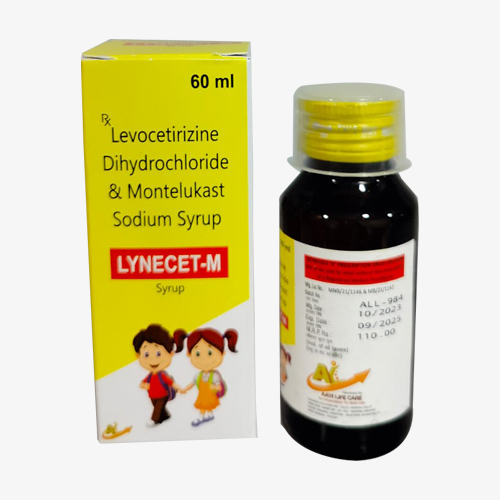 Product Name: LYNECET M, Compositions of Levocetirizine Dihydrochloride & Montelukast Sodium Syrup are Levocetirizine Dihydrochloride & Montelukast Sodium Syrup - Access Life Science