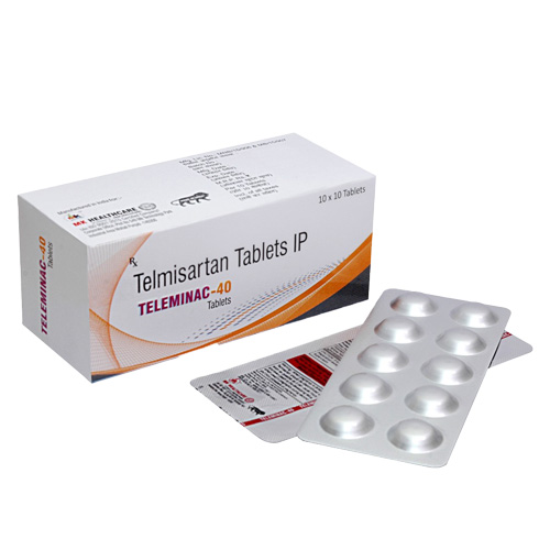 Product Name: TELEMINAC 40, Compositions of Telmisartan Tablets IP are Telmisartan Tablets IP - MK Healthcare