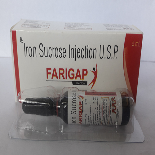 Product Name: FARIGAP , Compositions of FARIGAP  are Iron Sucrose Injection U.S.P - Orange Biotech Private Limited