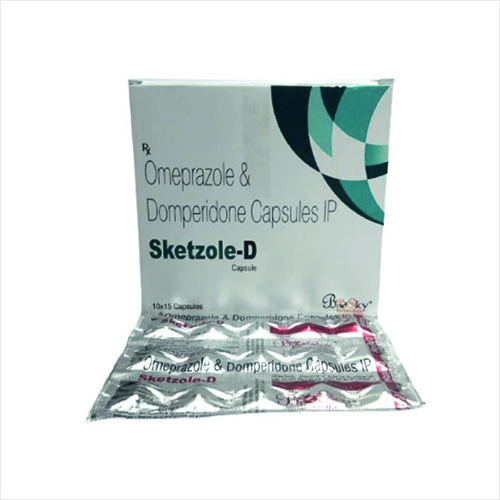 Product Name: Sketzole D, Compositions of Sketzole D are Omeprazole & Domperidone Capsules IP - Biosky Remedies